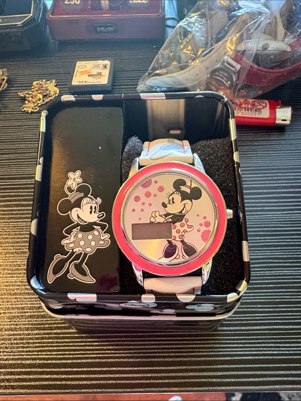 Disney Minnie Mouse Pink Polka Dot Kids Watch